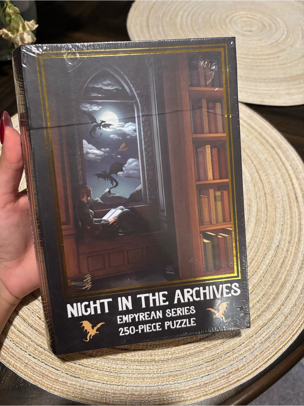 Night in the Archives 250-Piece Puzzle - (Black)